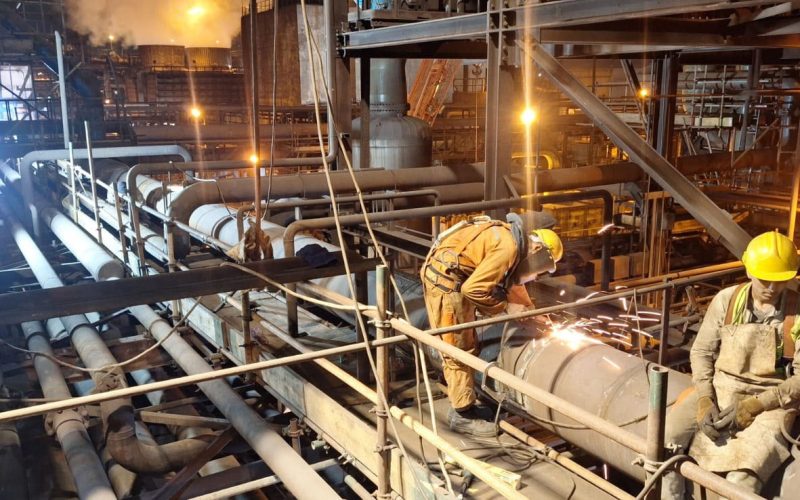 Assembly and Welding of Pipe lines at TGS (2) ----