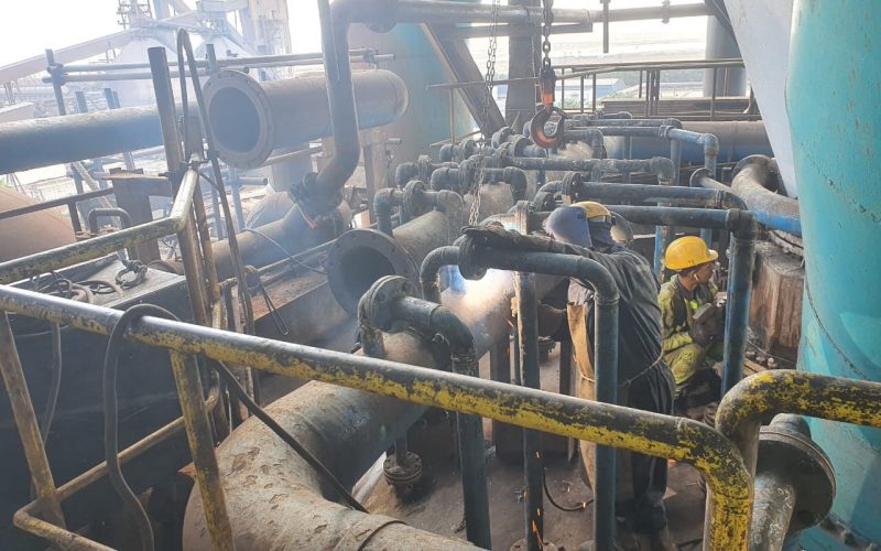 Assembly of packing nozzles at TGS vinturi (1)----