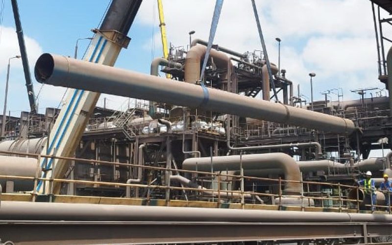 Installation of Top Gas Scrubber Pipes1