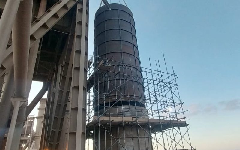 Installation of stack line 2 - 4