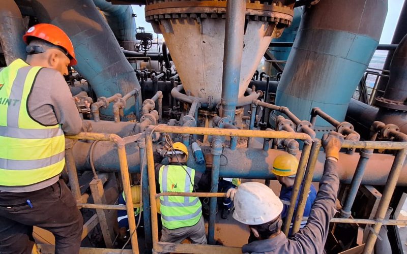 Reconditioning of packing nozzles at TGS