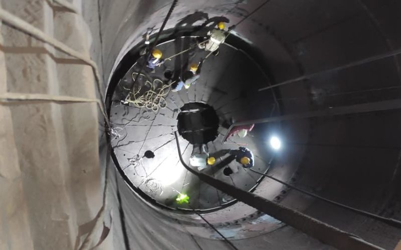 Refractory Works Inside the Shaft Furnace (2)